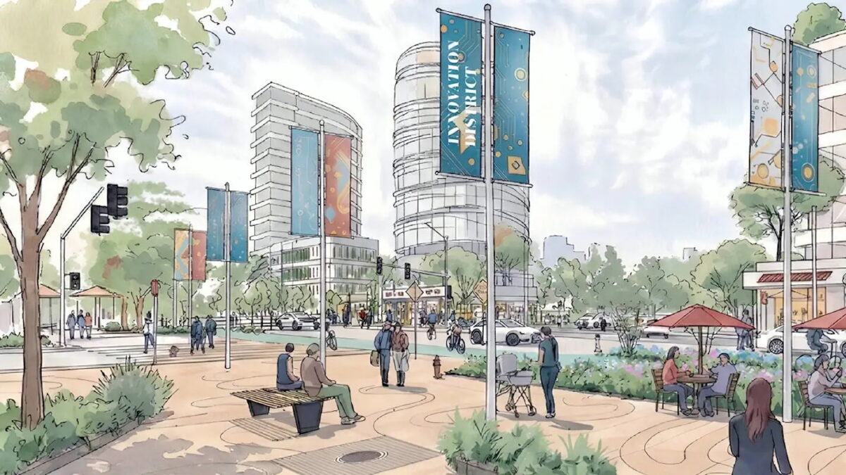 concept drawing of street scape
